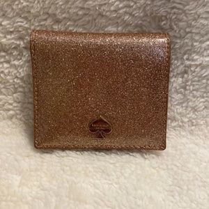 Kate Spade Mavis Street Serenade Mini Wallet Card Case Rose Gold